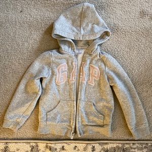 Grey and Pink Gap Hoodie